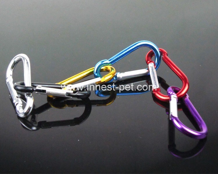 Pet accessory Outdoor Carabin Mountain Hooks/ Aluminium Alloy Carabiner Hook