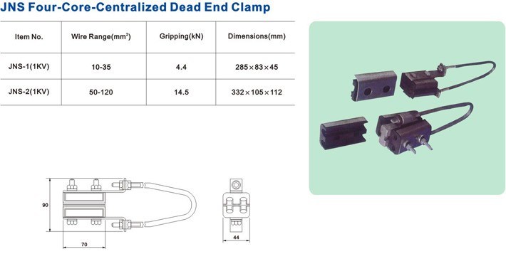 Drop Wire Tension Clamps Aluminium Wedge Type Wire Tension Clamp High Quality ABC Line Electric Accessories