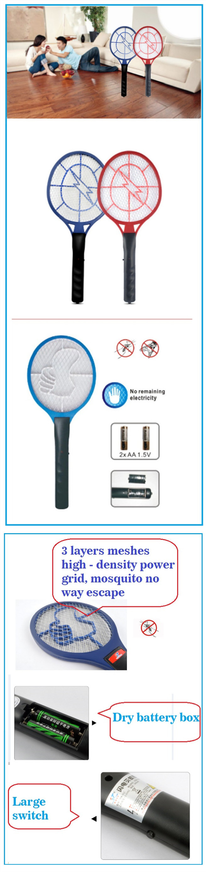Dry Battery Electric Fly Swatter