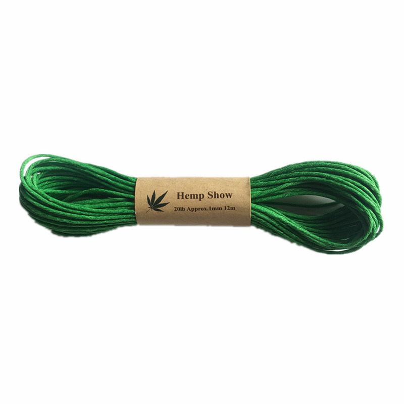 100% Hemp Twine 1mm Thickness with Various Colors