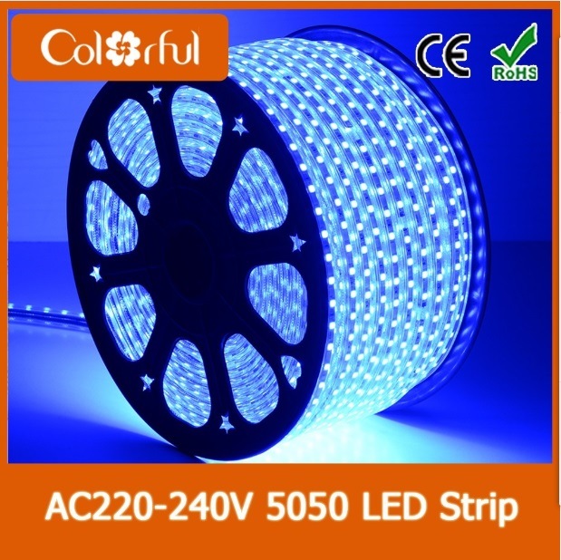 Waterproof AC220V-240V Flexible LED Light Strip 5050