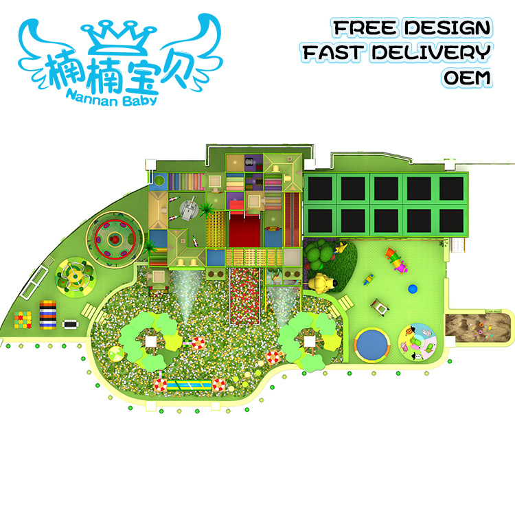 Jungle Theme Kids Indoor Soft Play Ground Equipment