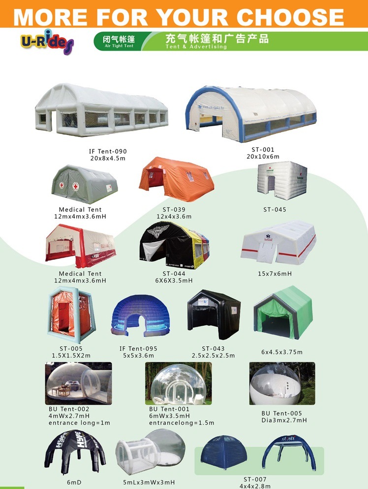 Hot waterproof inflatable tent air inflatable transparent bubble tent clear dome tent for camping