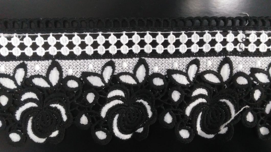 Embroidered Chemical in Colors Lace Trimming