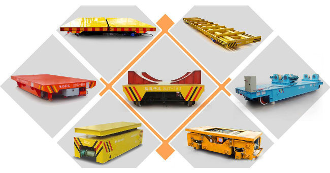 Cable Traveling Transfer Car Rail Flatbed Trolley (BJT-15T)
