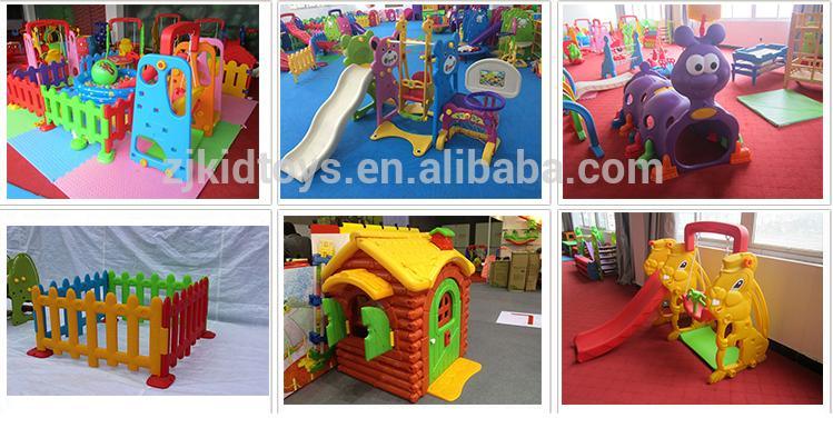 School Double Using Plastic Kids Indoor Slide and Rocking Horse