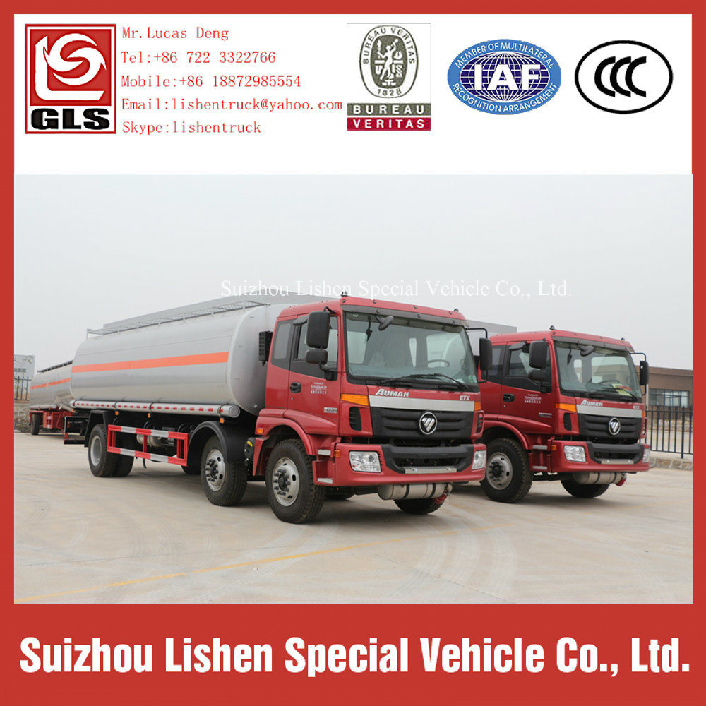 6*2 Auman Fuel Delivery Capacity 20000L Oil Tanker Truck for Sale Fuel Vehicle Mobile Oil Station