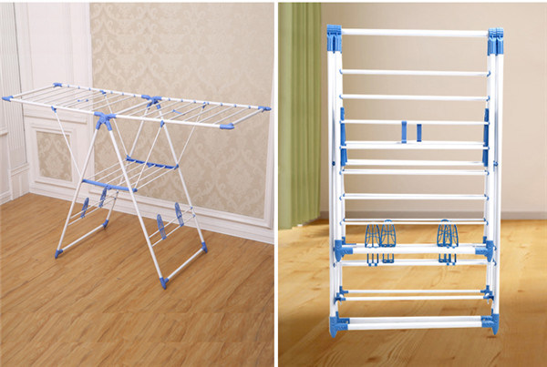 Foldable Floor Standing Laundry Clothing Drying Rack (JP-CR109PS)