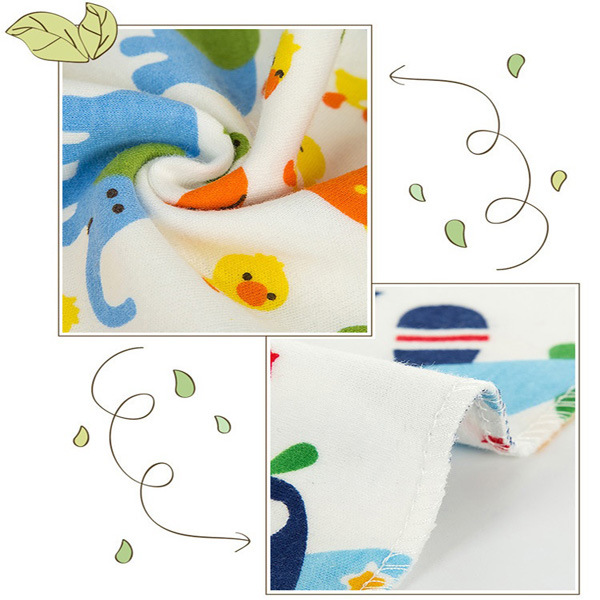 Infant Animal Waterproof Knitting Custom Print Baby Bandana Bibs