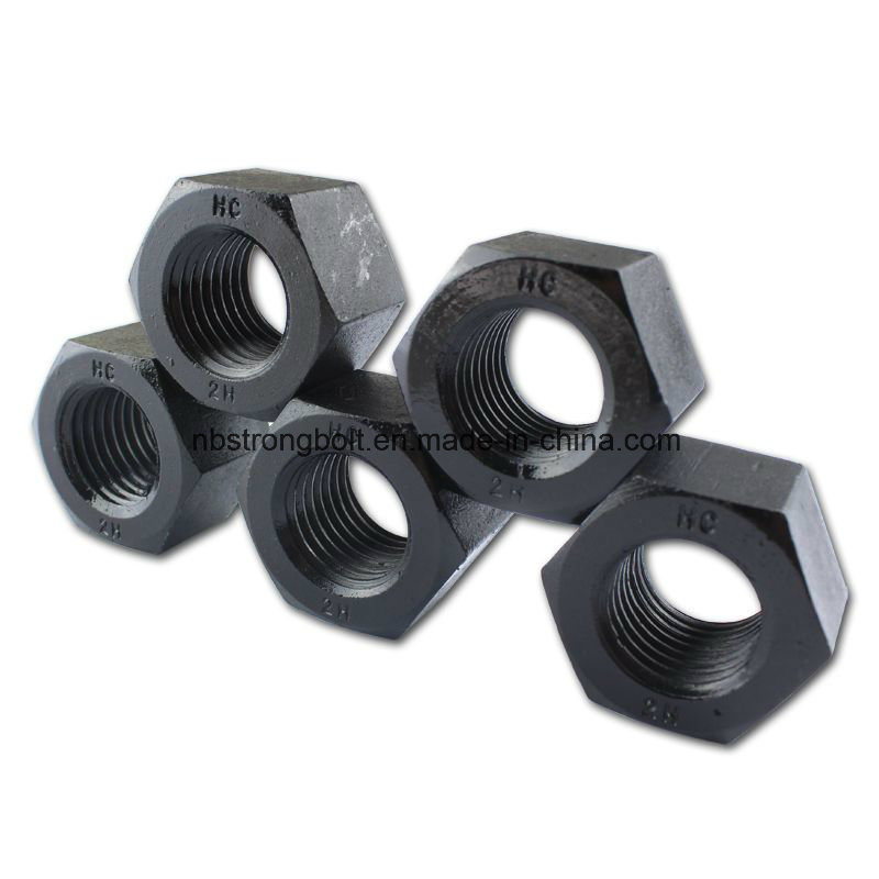 ASTM A194 Gr. 2h Heavy Hex Nut Black 3/8