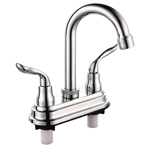 4 Inch ABS Plastic Basin Faucet with Chrome Surface