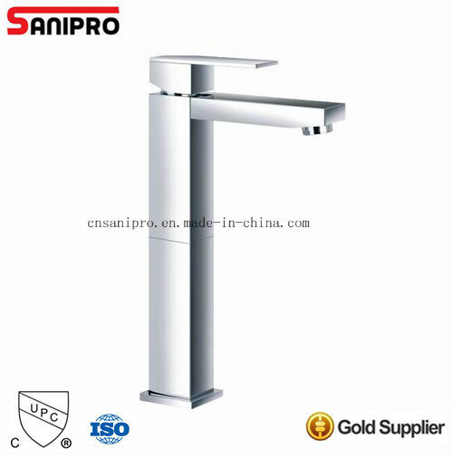 Sanipro Brass Bathroom Wash Basin Faucet Basin Mixer Tap, Chrome Finished