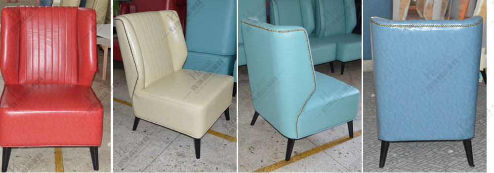 Faux Leather Lounge Sofa Chair/Modern Leisure Accent Chair for Hotel