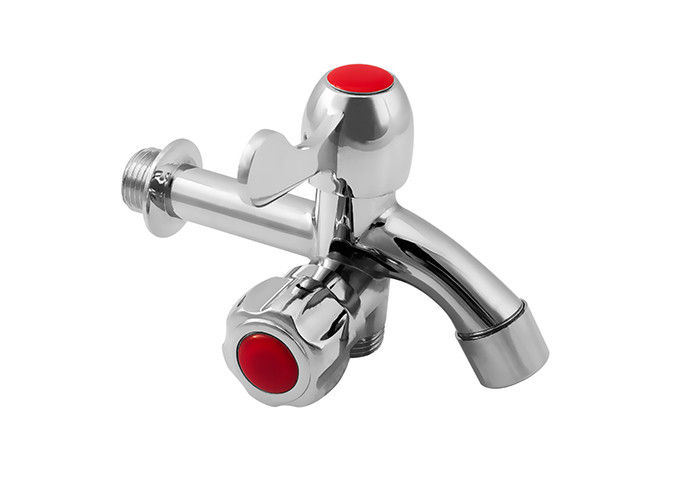 More Functions Double Handles Water Tap Plate Chrome & Zinc Alloy Open-Mounting