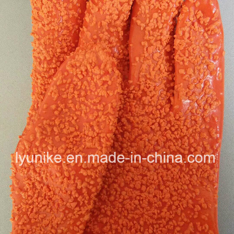 Anti-Slip Nylon Liner PVC Glove