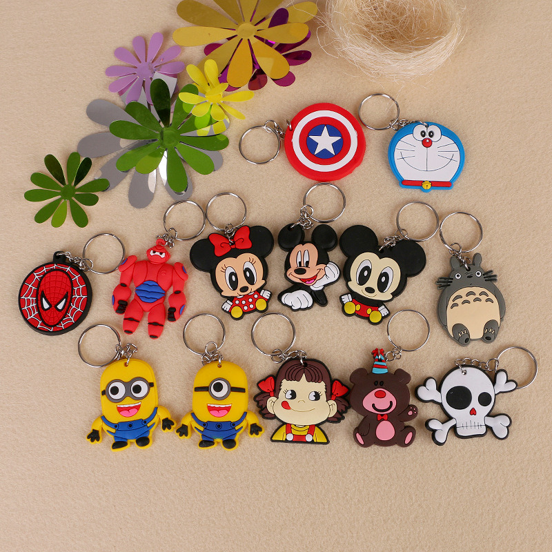 Custom Animal Shape Soft PVC Rubber Keychains