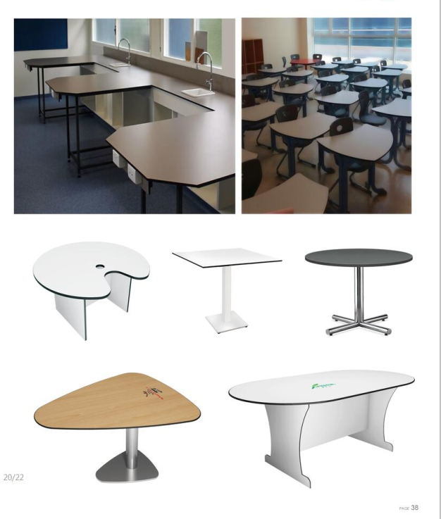 Factory Direct Sale Melamina Restaurant Round Table Tops