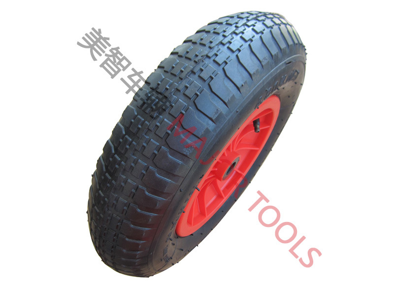 Heavy Duty Wheelbarrow Pneumatic Rubber Wheels Tyre 4.00-8