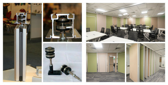 Movable Partition Wall Component and Accessories
