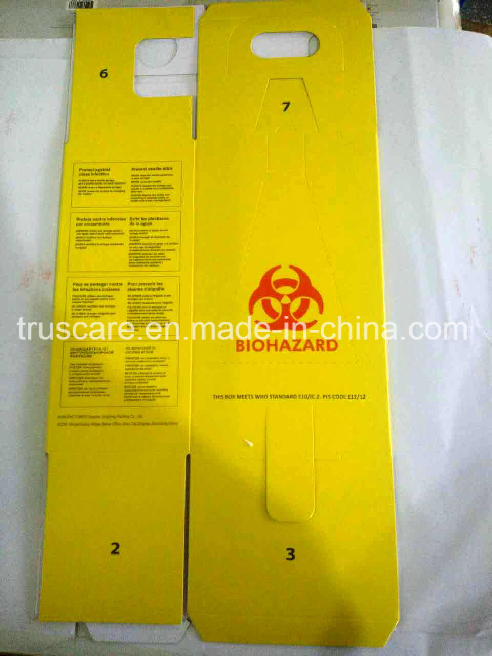 Cardboard Sharps Container/ Safety Box with Ce and ISO