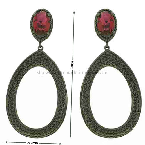 Beautiful Party Jewelry Gemstone Hanging Earrings (KE3190)