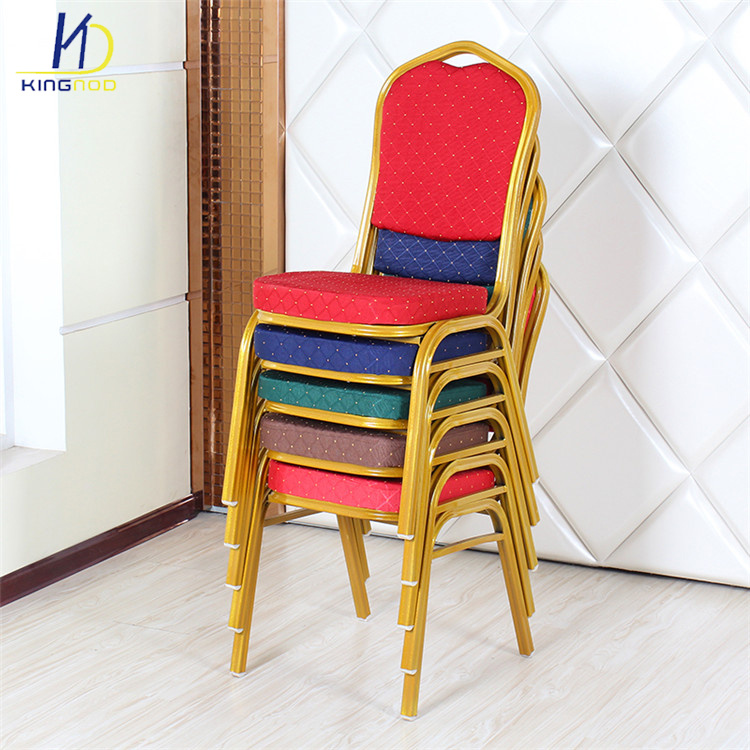 Hot Selling Fabric Covered Banquet Dining Chair Stackable for Rent