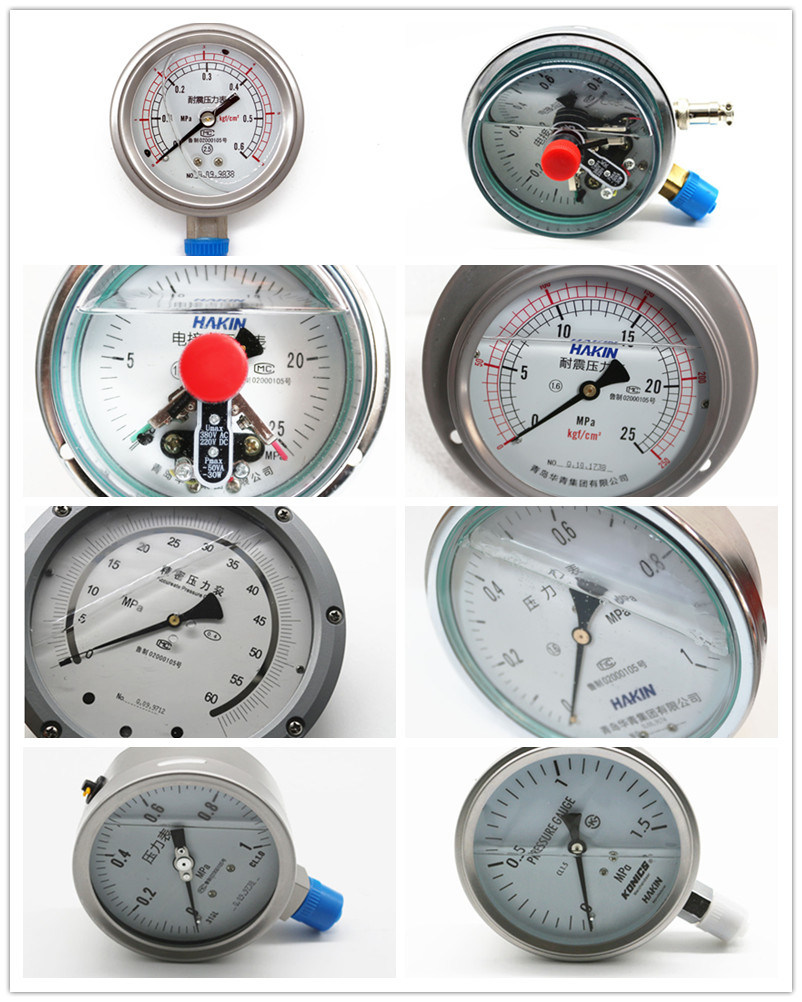 Y-100zt Back Connection Manometer Pressure Gauge with Fronge