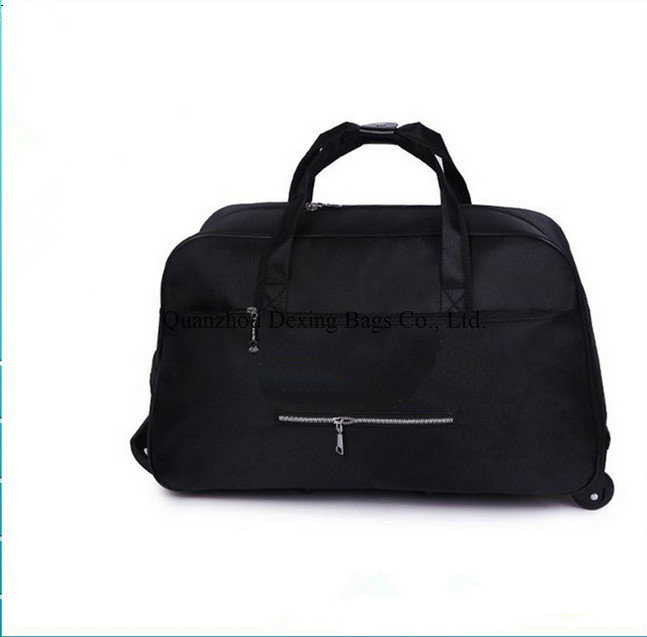 New Fashion High Quality Polyester Trolley Travel Bag on Wheels