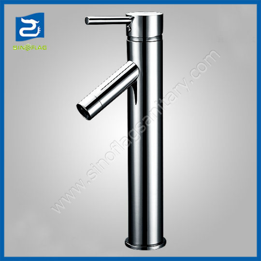 Round Tall Swivel Bathroom Tapware Wash Basin Water Mixer Tap