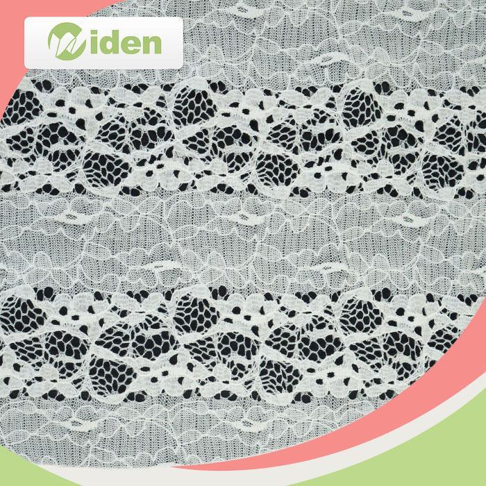 Dyeable Cloth Fabric Sequin Warp Knitting Nylon Lace Fabric