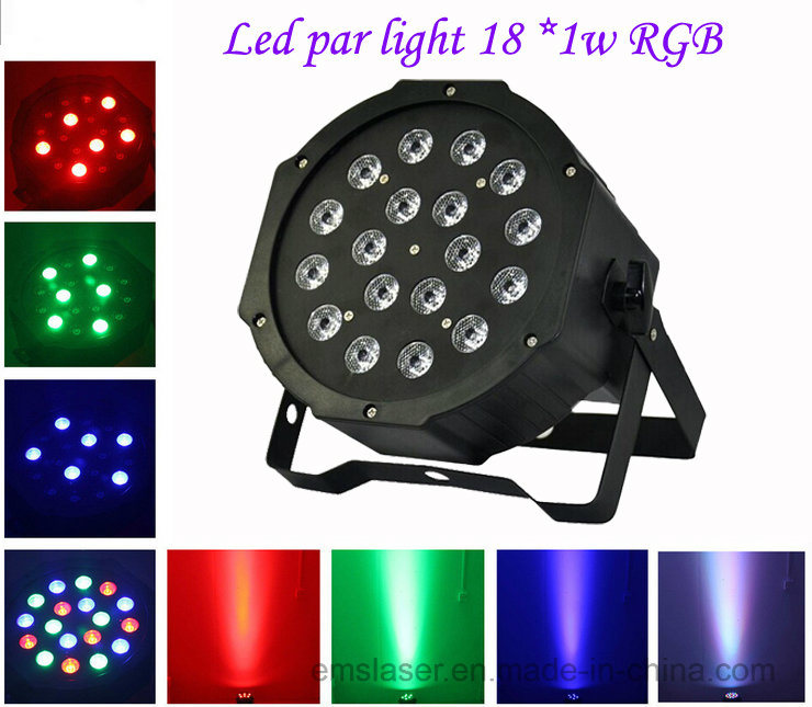 High Quality 18 PCS LED DMX512 Stage Projector Effect Disco PAR Light