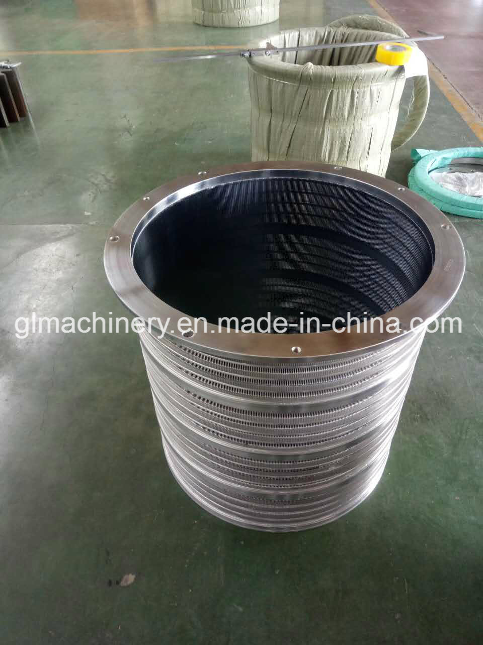 Ss Wire Mesh Pressure Screen Basket for Paper Pulp Machine