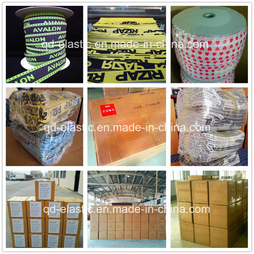 Formaldehyde Free Custom Jacquard Private Label Elastic Band