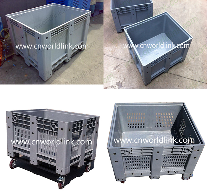 Hot Sale Big Volume Fruit and Vegetable Pallet HDPE Folding Box