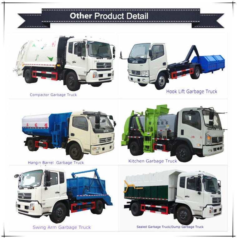 Chinese Garbage Compression 10cbm 10m3 10tons Volume Car Truck Dimensions