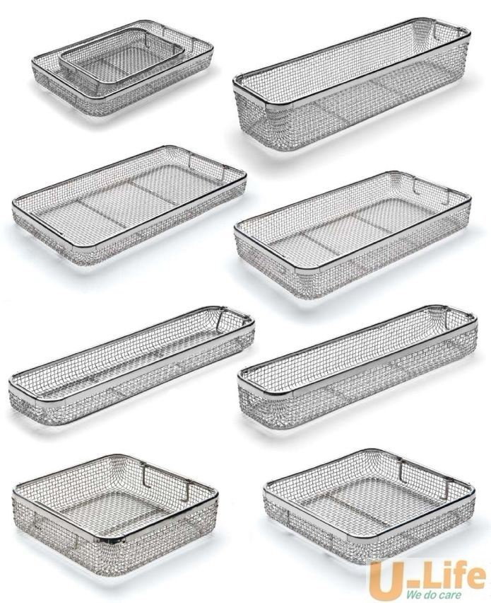 Newest Sterilization Stainless Steel Wire Mesh Tray and Basket