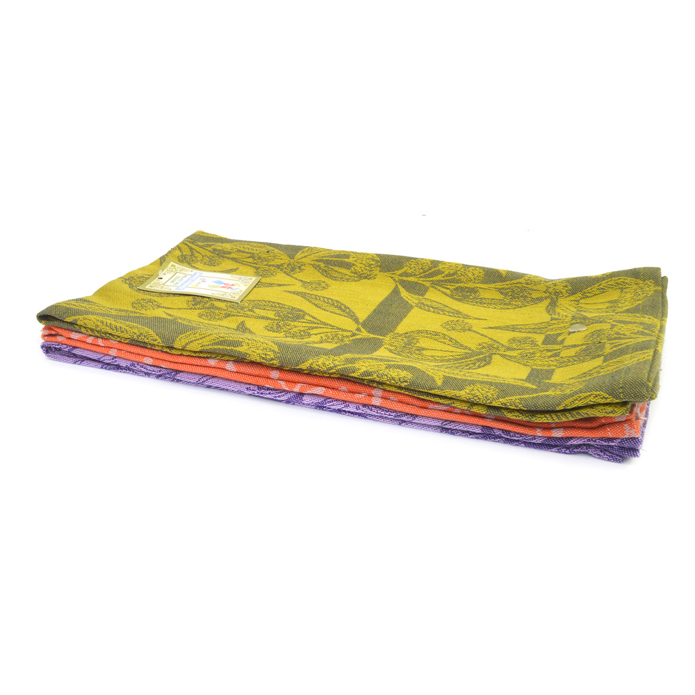 Yellow / Orange / Purple 40 X 66cm Jacquard Kitchen Tea Towels for Home