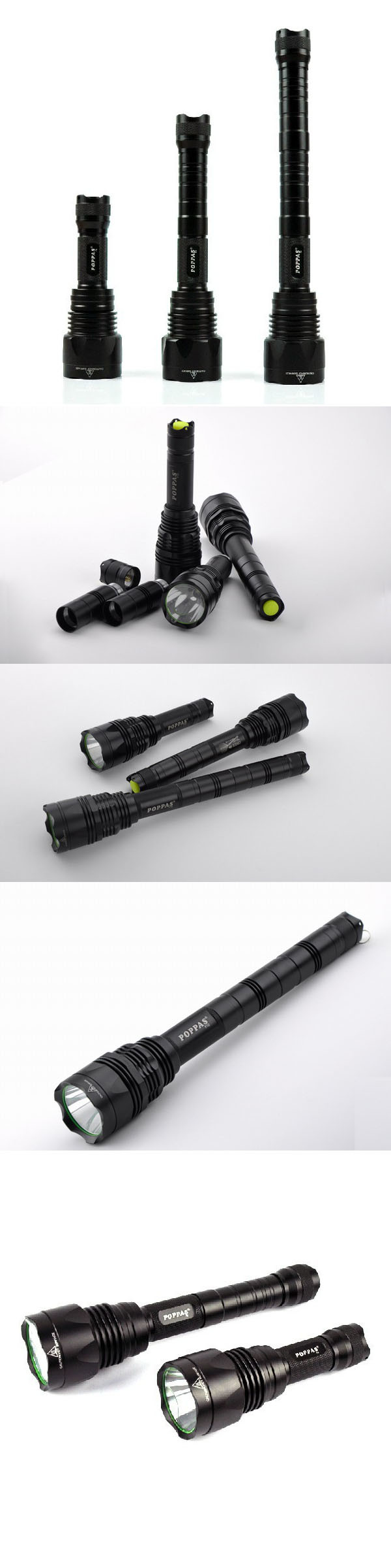 Ipx7 Xml T6 Brightest Aluminum Tactical LED Flashlight