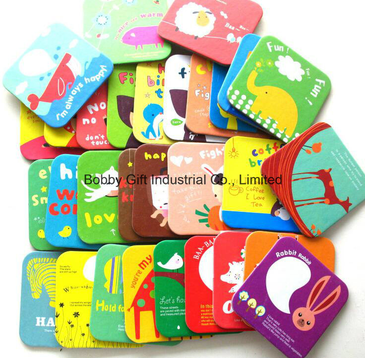 Wholesale Cheap Cartoon Paper Cup Coaster/Cup Mat