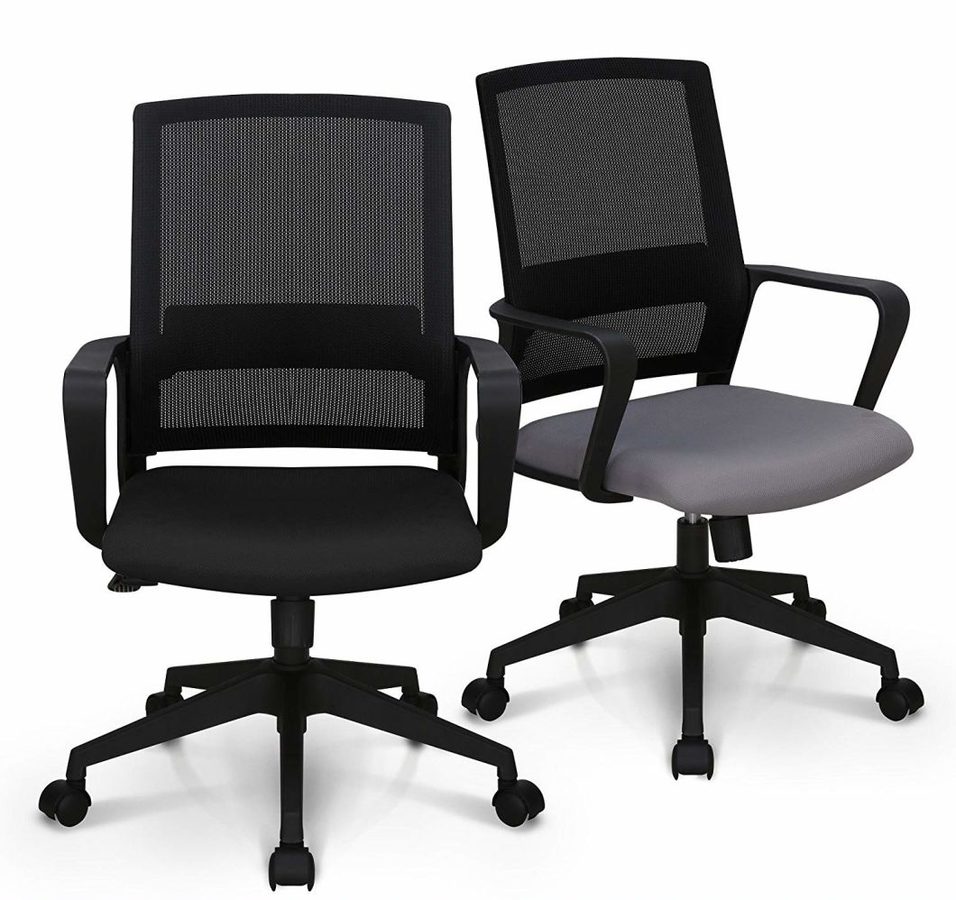 Ergonomic Lumbar Support Swivel Midback Staff Mesh Chair (LS-07)