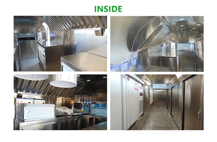 500cm Customized Multifunctional Food Van Ce Approved