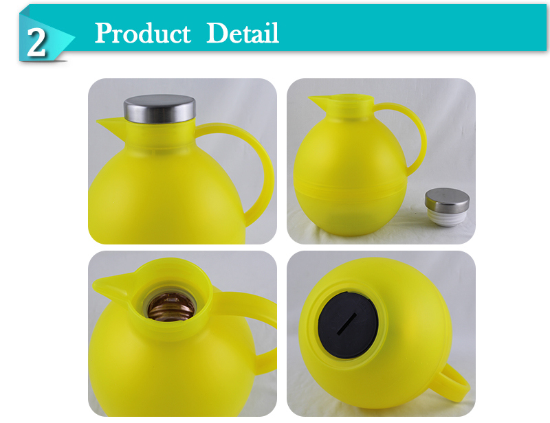 1.0L Egg Shape Coffee Jug with Glass Liner Keep Hot 24 Hours