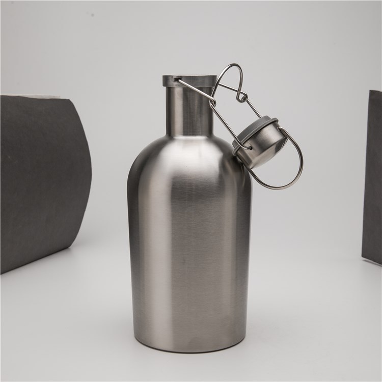 40oz 1L Stainless Steel Double Wall Cool Beer Growler Vacuum Flask