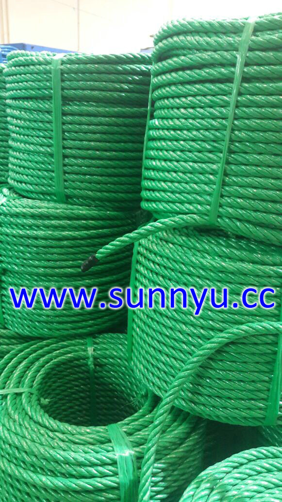 3 Strand PP Splitfilm Rope, PP Virgin Rope