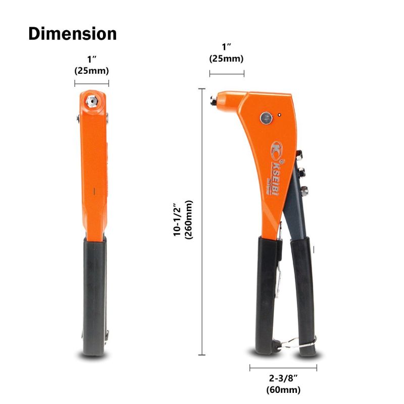 Heavy Duty American Type Hand Riveter 10-1/2 Inch