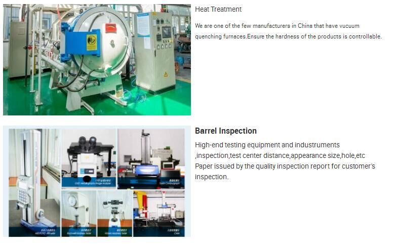 Plastic Compounding Co-Rotating Parallel Twin Screw Extruder Barrel