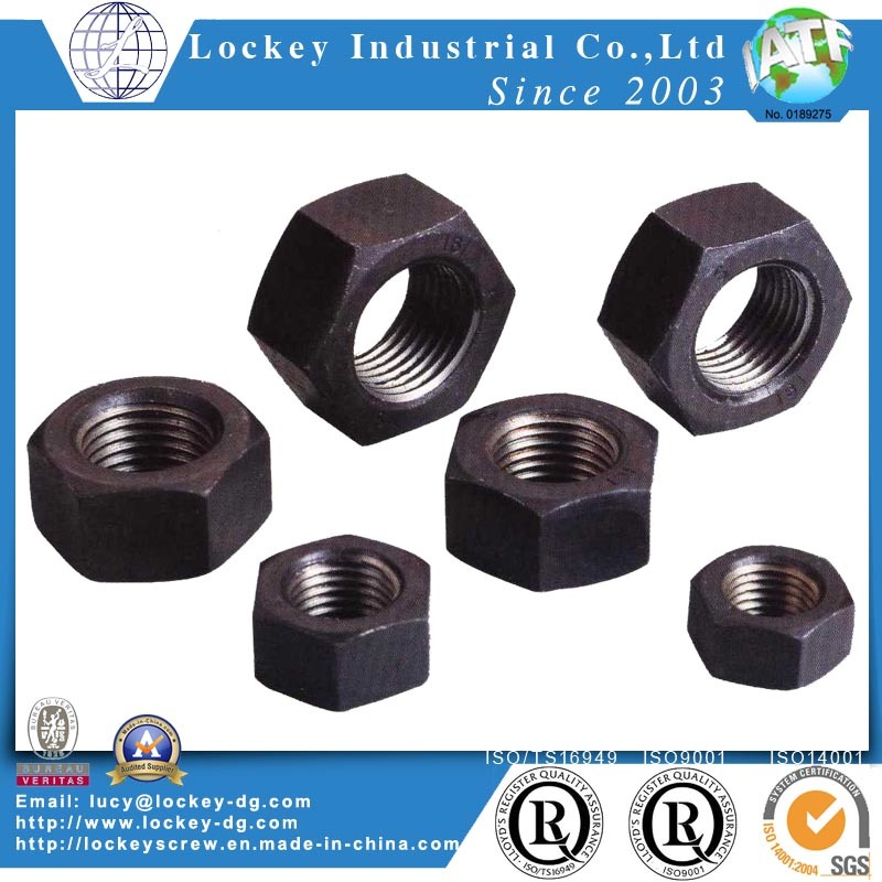 Steel Hex Nut Class 8 Per DIN934 Black Finish