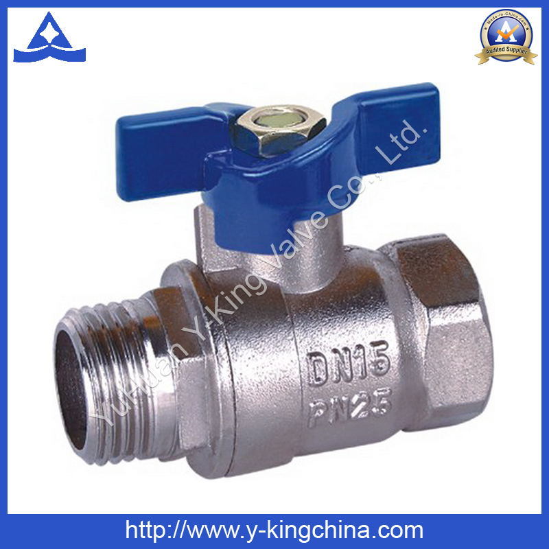 Forged Brass Ball Sanitary Valve with Butterfly Handle (YD-1011)