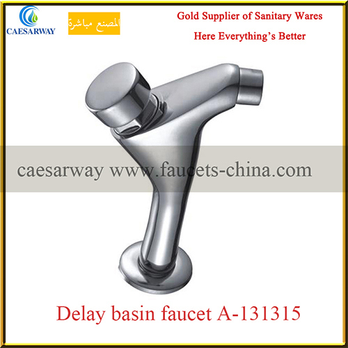 Brass Sanitary Ware Time Delay Cold Water Basin Tap