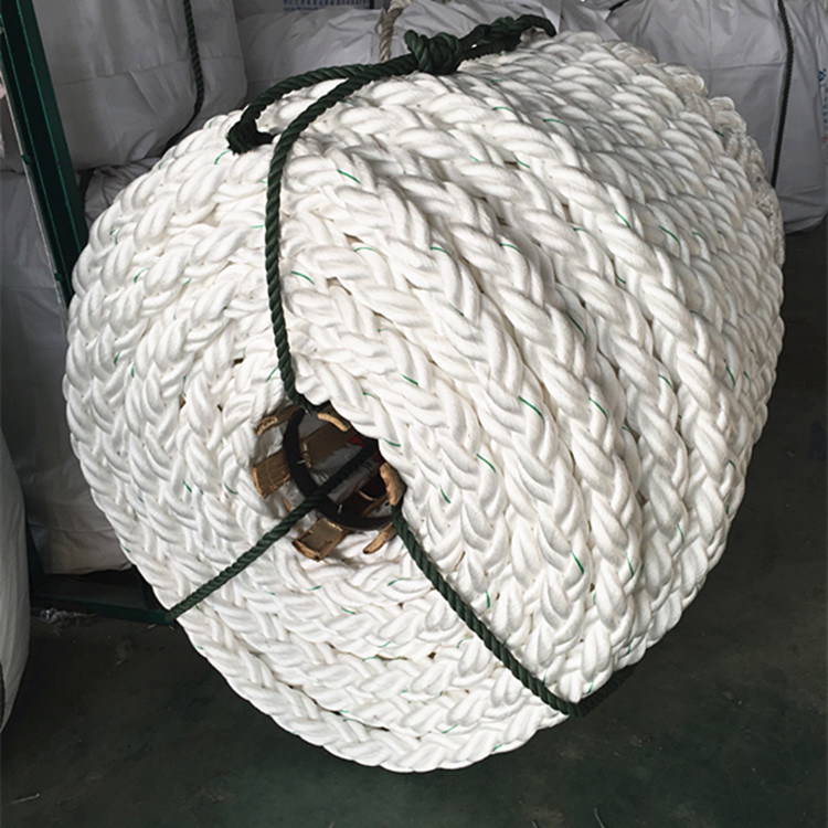 Dia 100mm 8 Strand PP Polypropylene Marine Mooring Rope